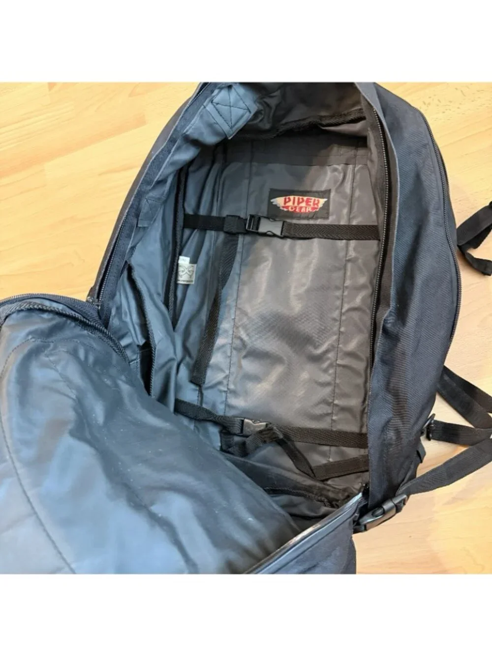 Piper Gear Large Bugout Bag Expanding Backpack  Black